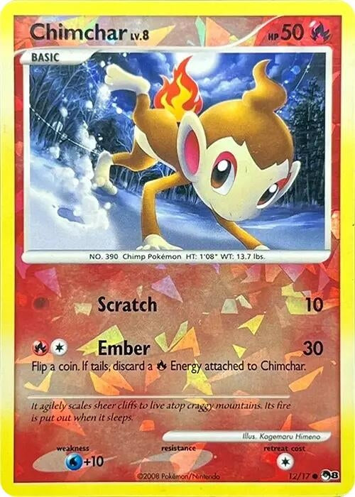Image for Chimchar (Cracked Ice Holo) (012/017) - Pokemon