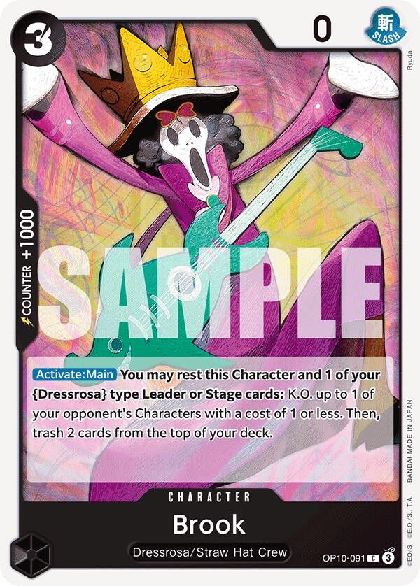 Image for Brook (091) (OP10-091) - One Piece Card Game
