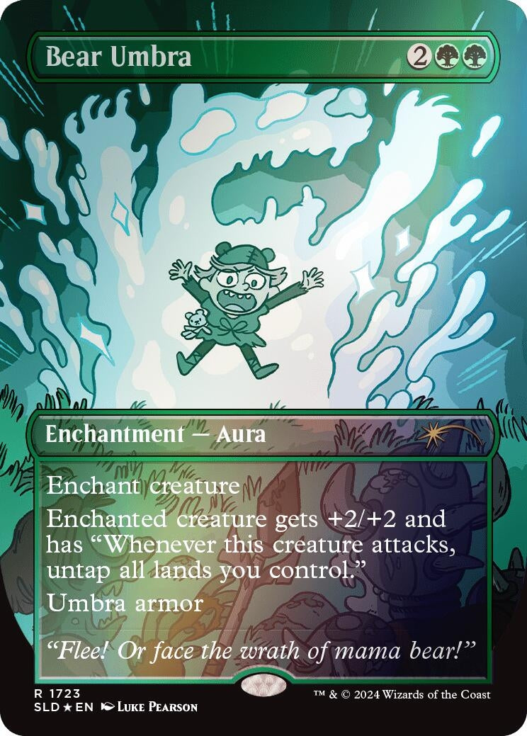 Image for Bear Umbra (Rainbow Foil) (1723) - Magic: The Gathering