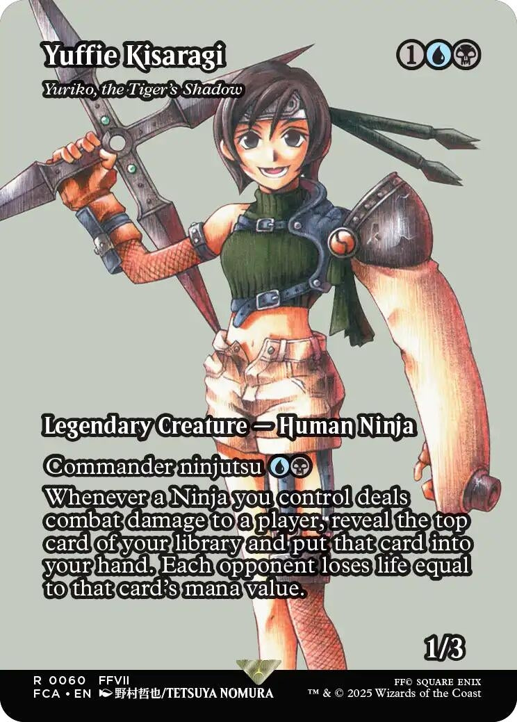 Image for Yuffie Kisaragi - Yuriko, the Tiger's Shadow (Showcase) (60) - Magic: The Gathering