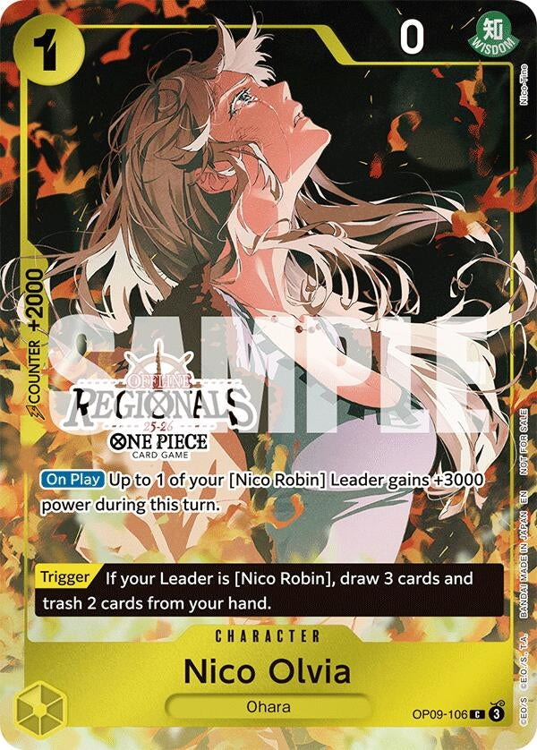 Image for Nico Olvia (Offline Regional Participation Pack 2025 Vol.1) (OP09-106) - One Piece Card Game