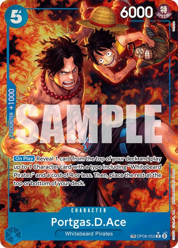 Image for Portgas.D.Ace (TR) (OP08-052) - One Piece Card Game