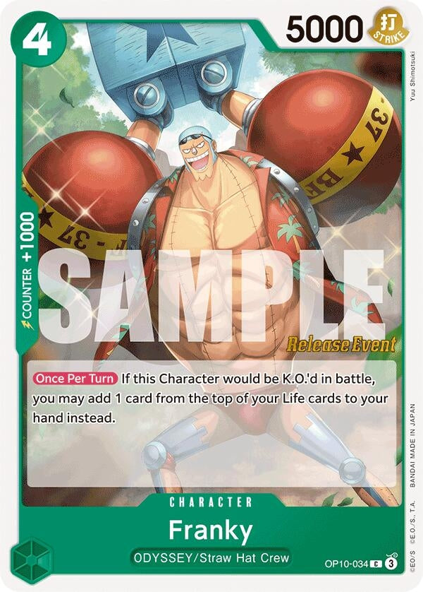 Image for Franky (034) (OP10-034) - One Piece Card Game