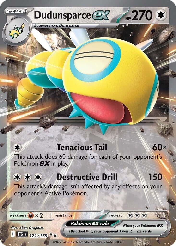 Image for Dudunsparce ex (121/159) - Pokemon