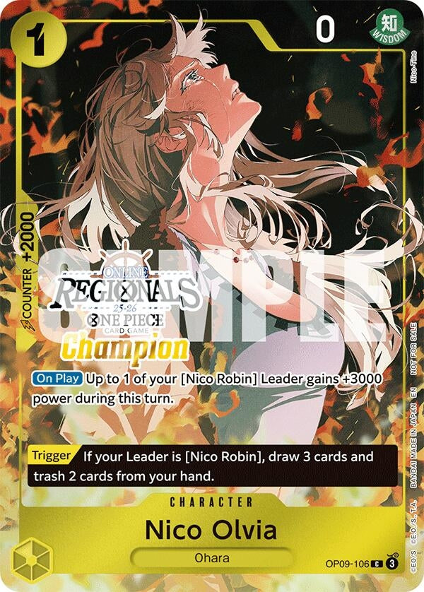 Image for Nico Olvia (Regional Champion Card Set 2025 Vol.1) (OP09-106) - One Piece Card Game