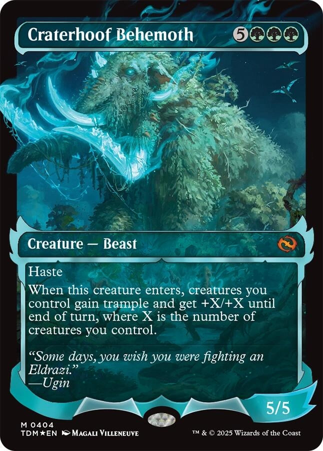 Image for Craterhoof Behemoth (Showcase) (404) - Magic: The Gathering