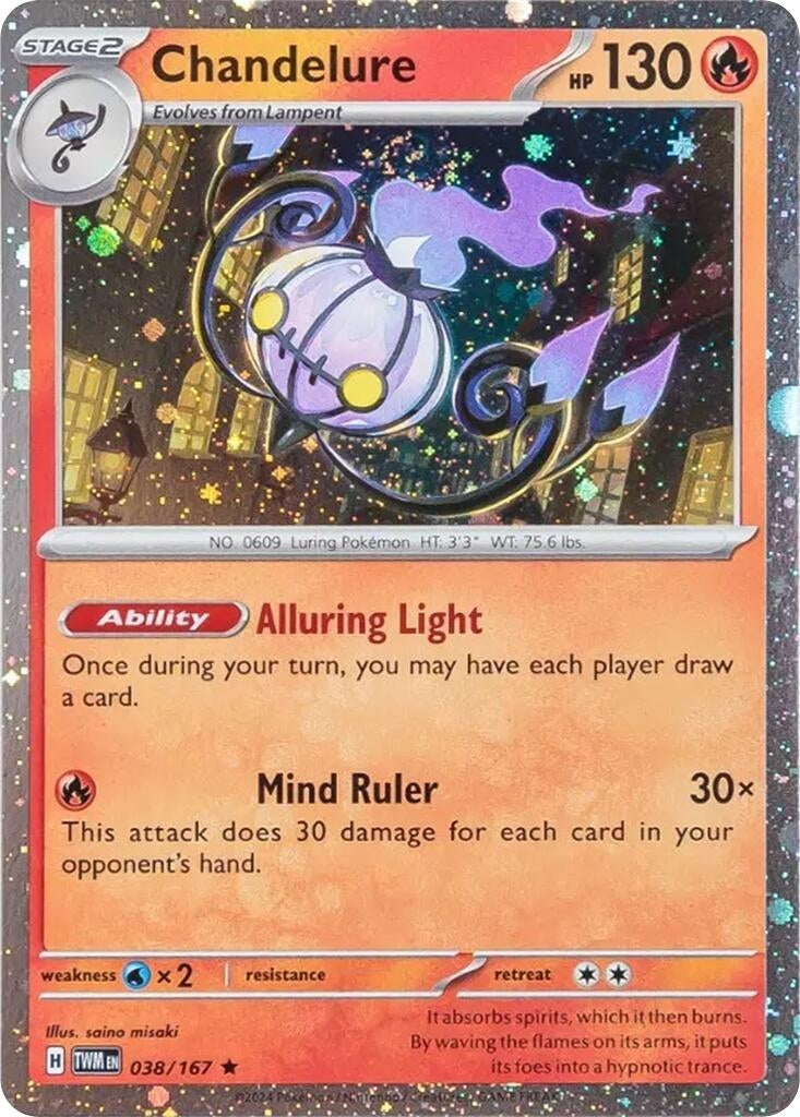 Chandelure - 38/167 (Cosmos Holo) (038/167)