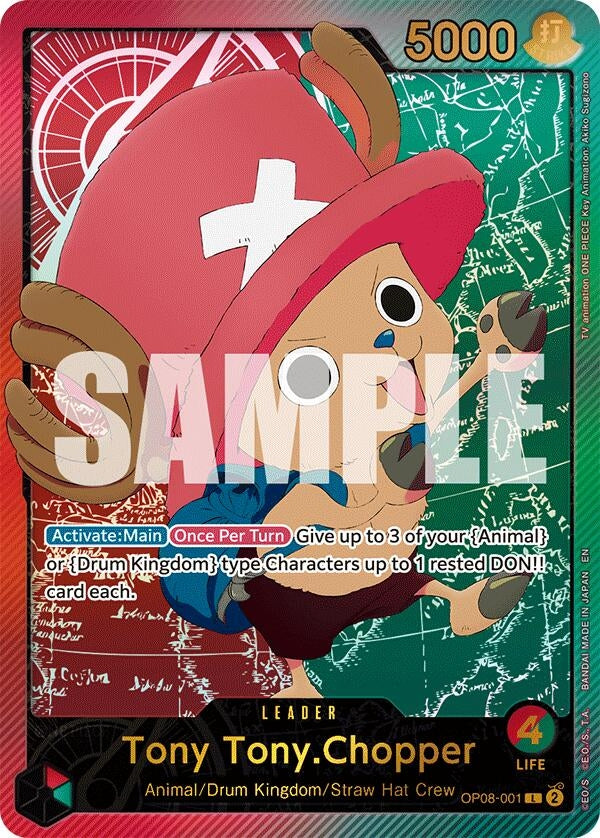 Image for Tony Tony.Chopper (SPR) (OP08-001) - One Piece Card Game