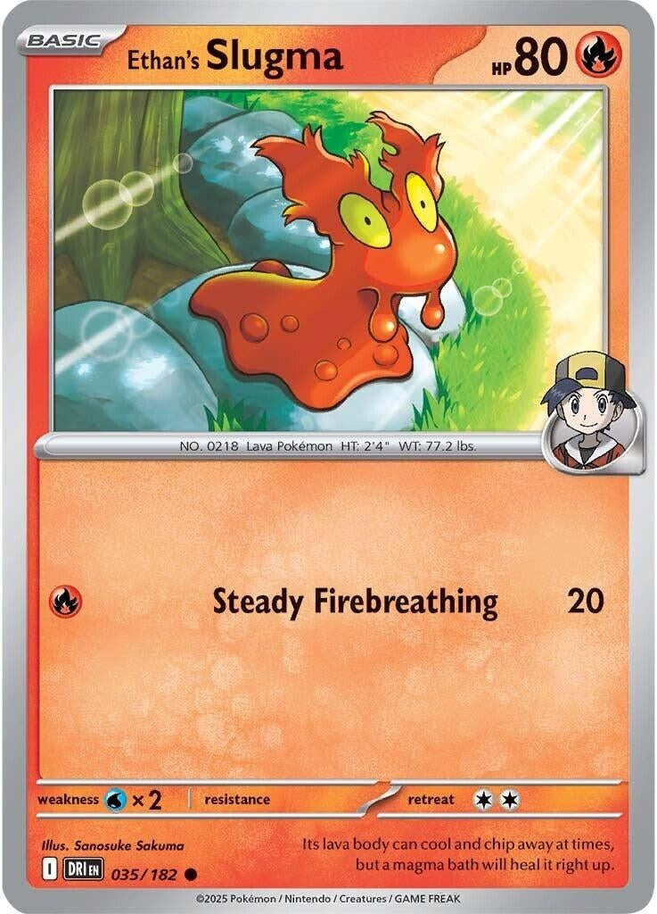 Image for Ethan's Slugma (035/182) - Pokemon