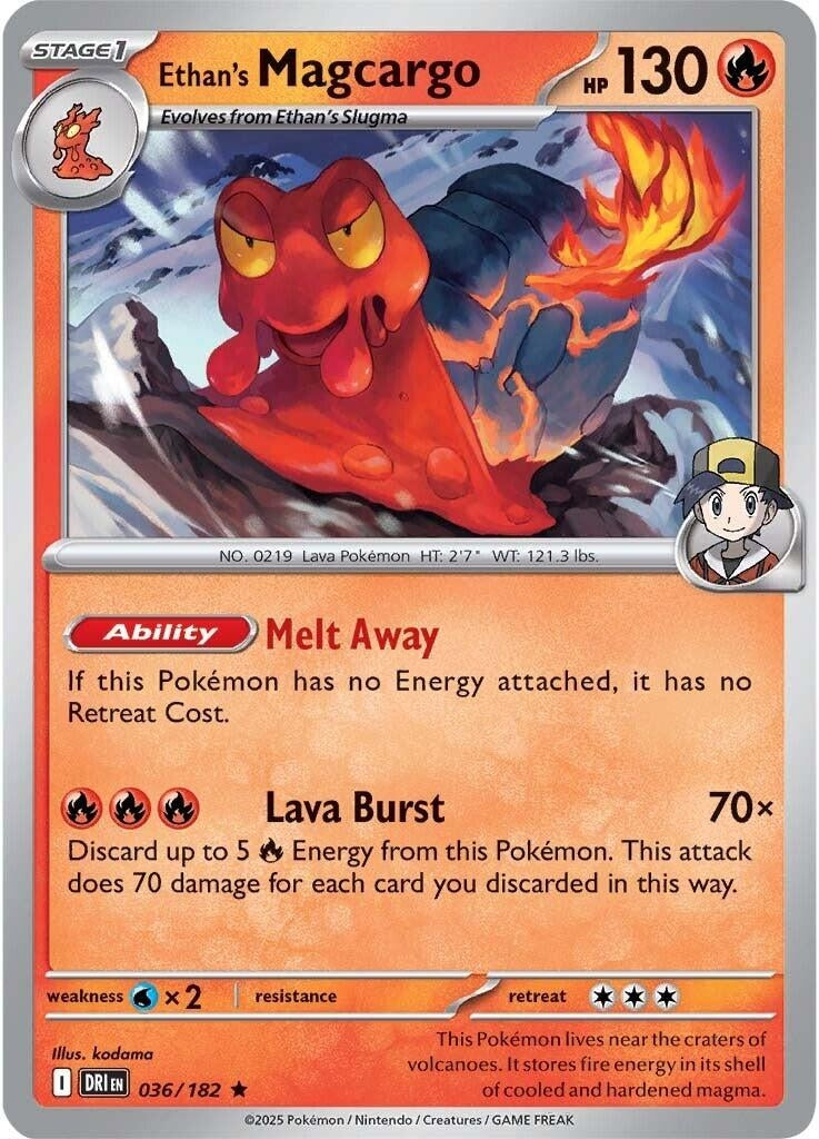 Image for Ethan's Magcargo (036/182) - Pokemon