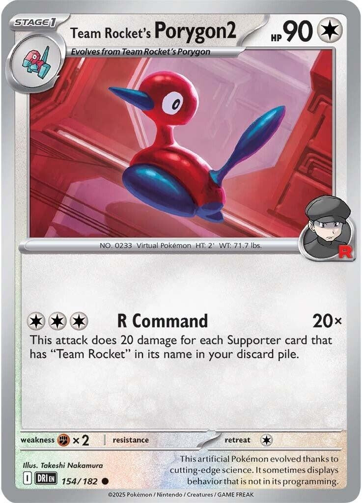 Image for Team Rocket's Porygon2 (154/182) - Pokemon
