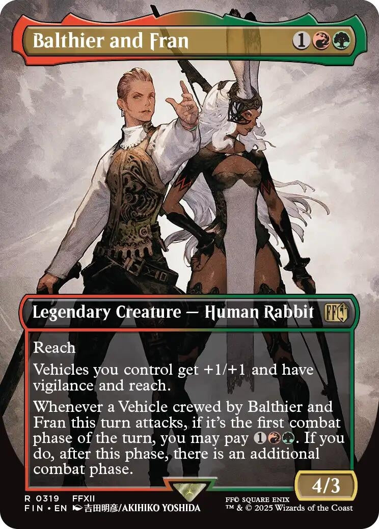 Image for Balthier and Fran (0319) (Borderless) (319) - Magic: The Gathering