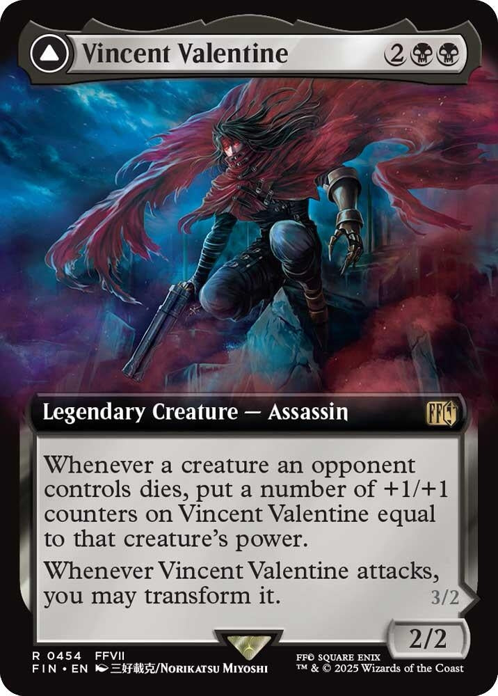 Image for Vincent Valentine (Extended Art) (454) - Magic: The Gathering