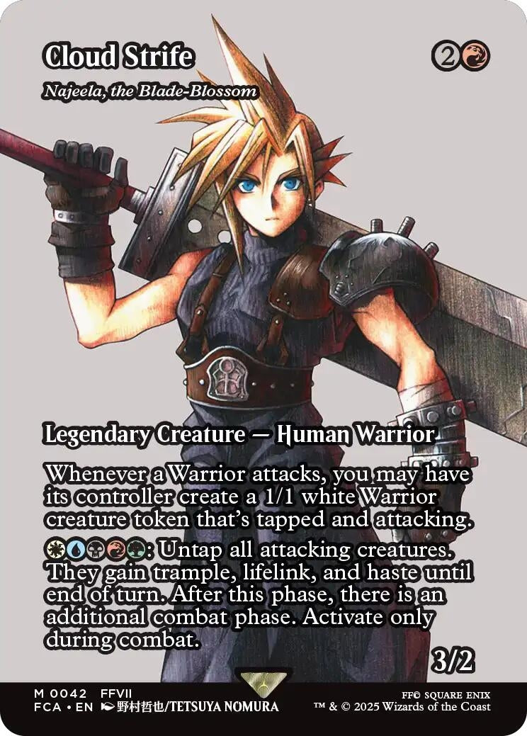 Image for Cloud Strife - Najeela, the Blade-Blossom (Showcase) (42) - Magic: The Gathering