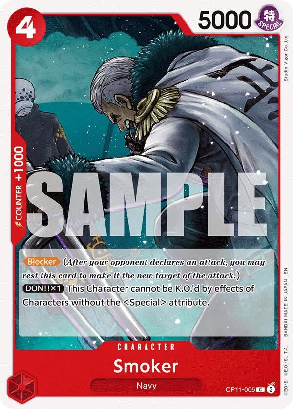 Image for Smoker (OP11-005) - One Piece Card Game