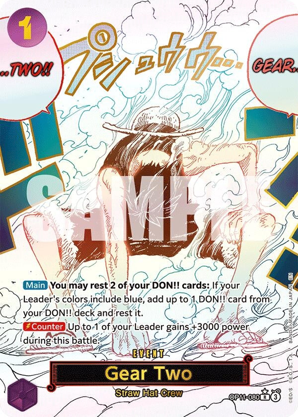 Image for Gear Two (Alternate Art) (OP11-080) - One Piece Card Game