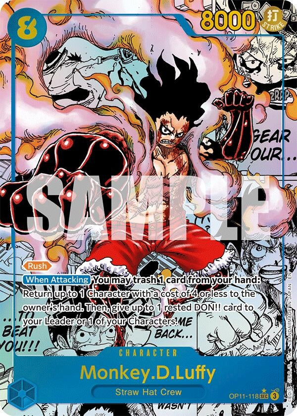 Image for Monkey.D.Luffy (118) (Manga) (OP11-118) - One Piece Card Game