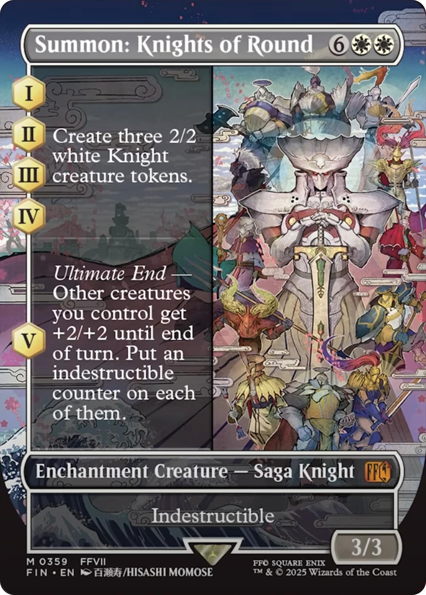 Image for Summon: Knights of Round (Borderless) (359) - Magic: The Gathering