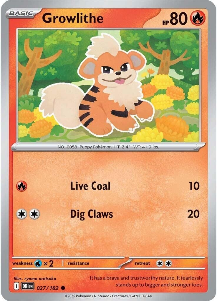 Image for Growlithe (027/182) - Pokemon
