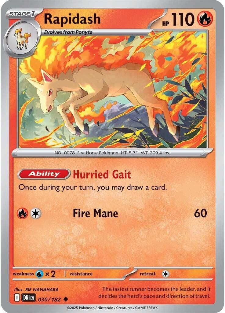Image for Rapidash (030/182) - Pokemon