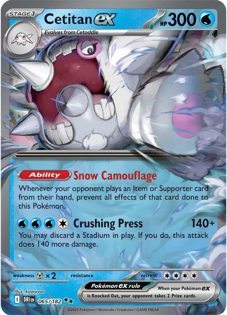 Image for Cetitan ex (065/182) - Pokemon