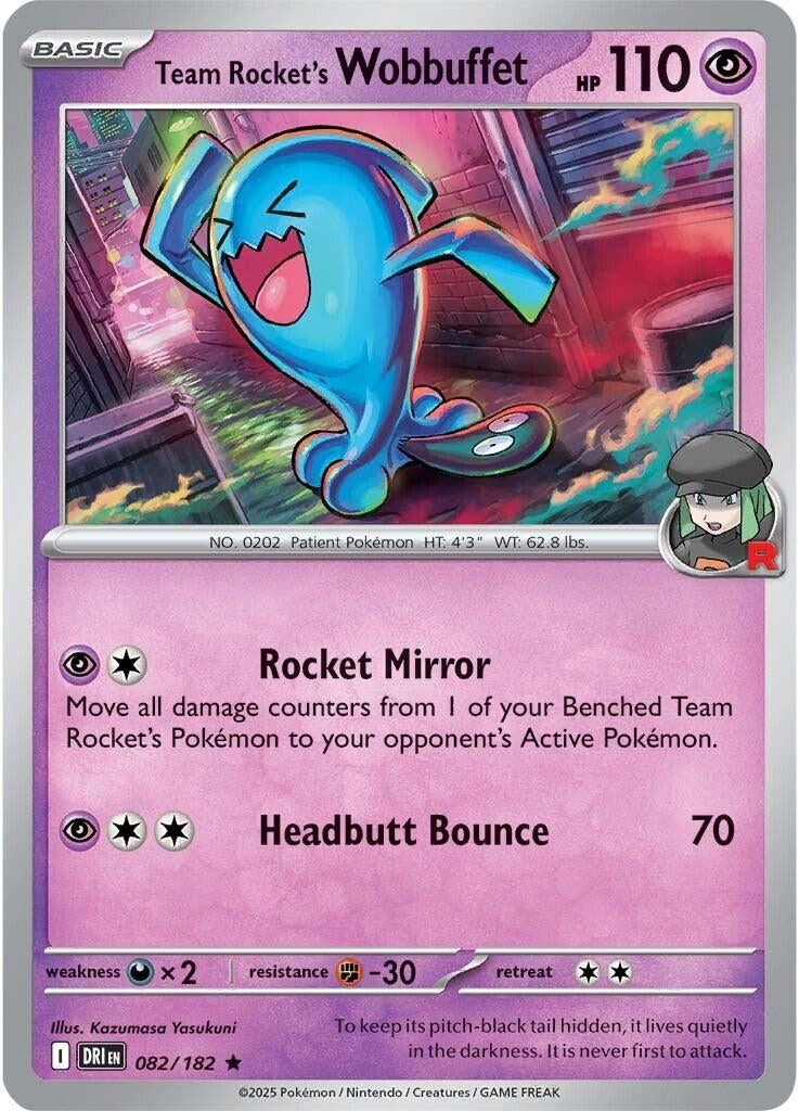 Image for Team Rocket's Wobbuffet (082/182) - Pokemon