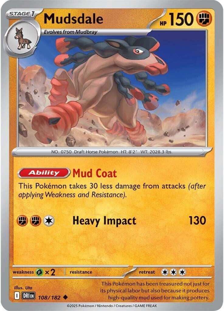 Image for Mudsdale (108/182) - Pokemon