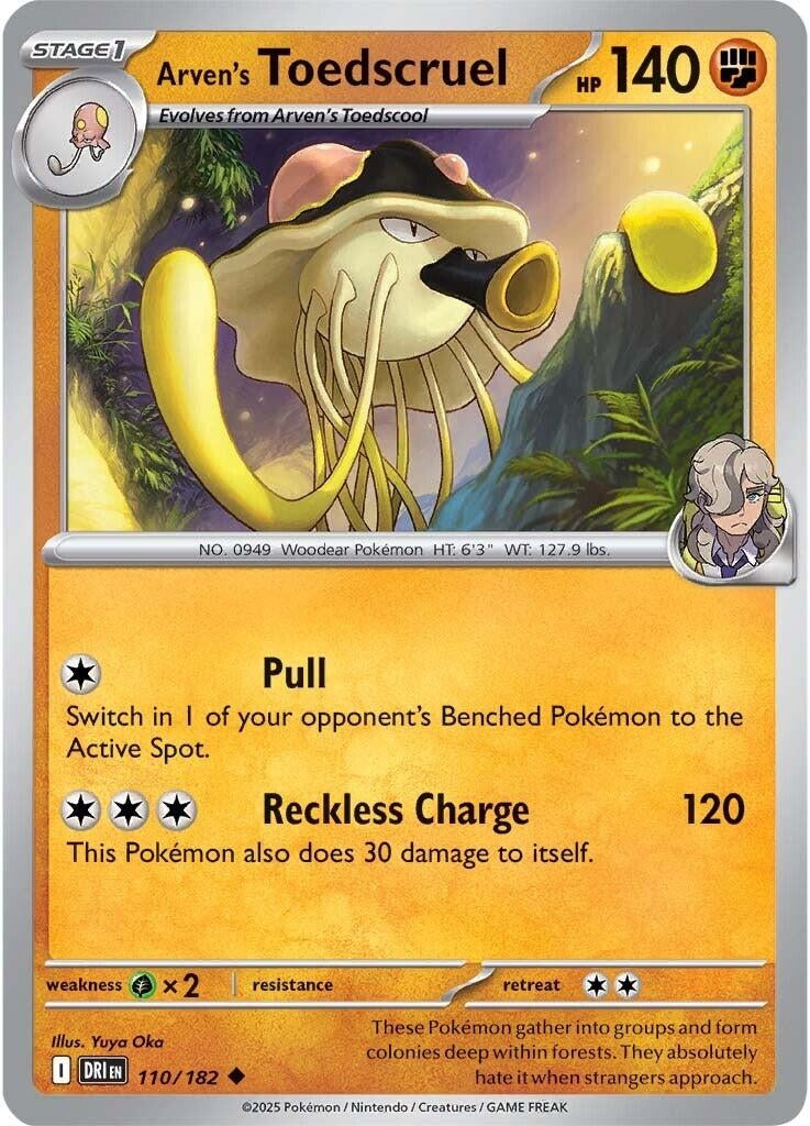 Image for Arven's Toedscruel (110/182) - Pokemon