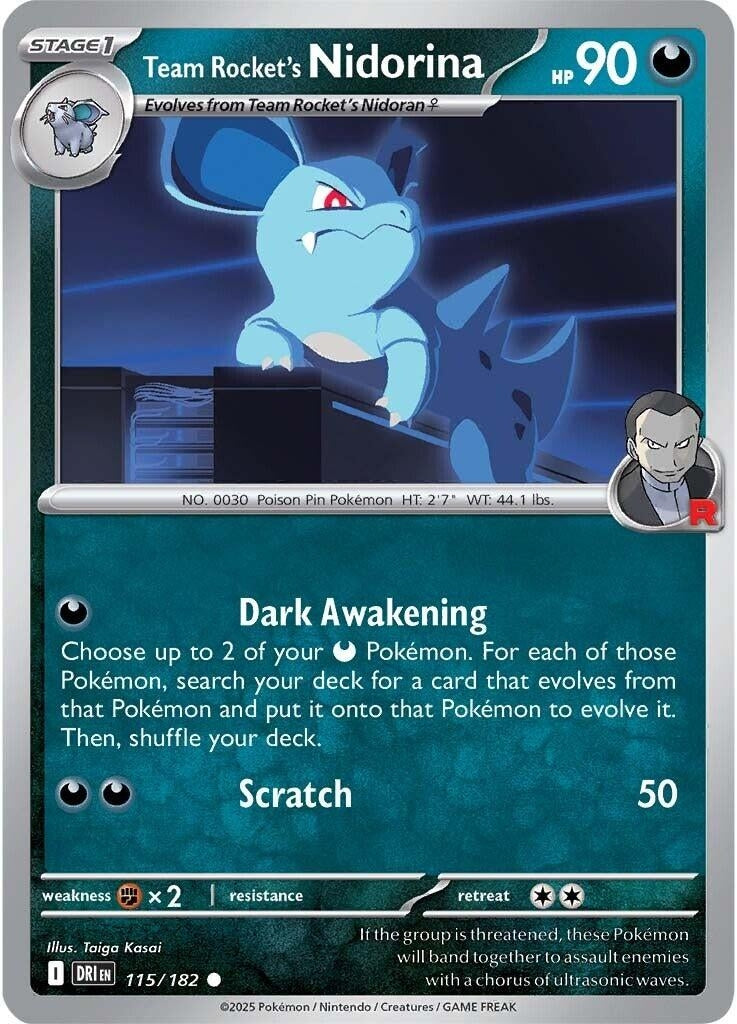 Image for Team Rocket's Nidorina (115/182) - Pokemon