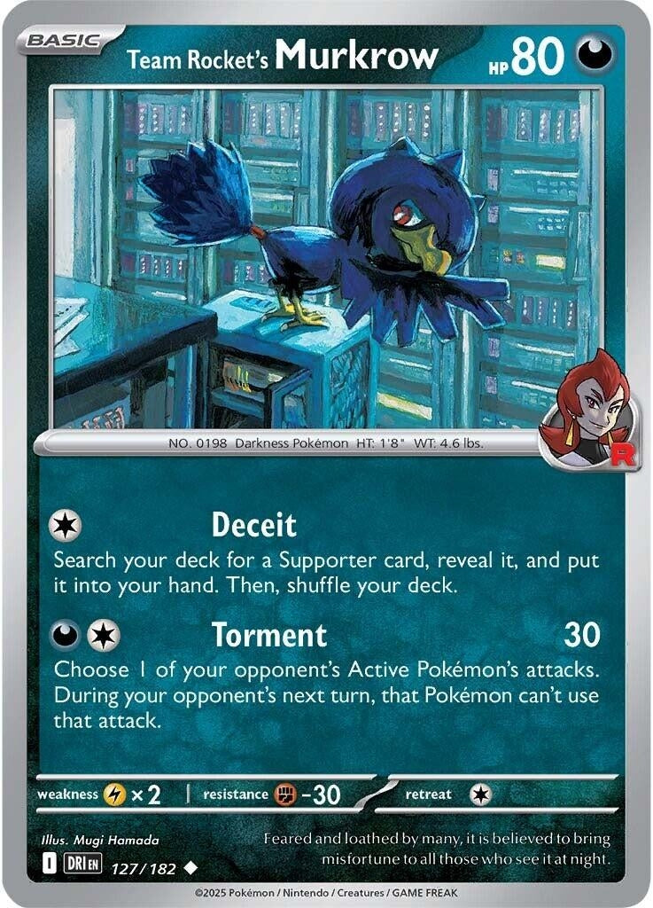 Image for Team Rocket's Murkrow (127/182) - Pokemon