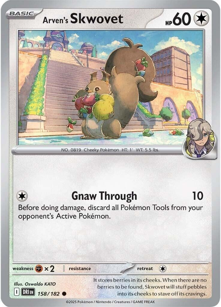 Image for Arven's Skwovet (158/182) - Pokemon