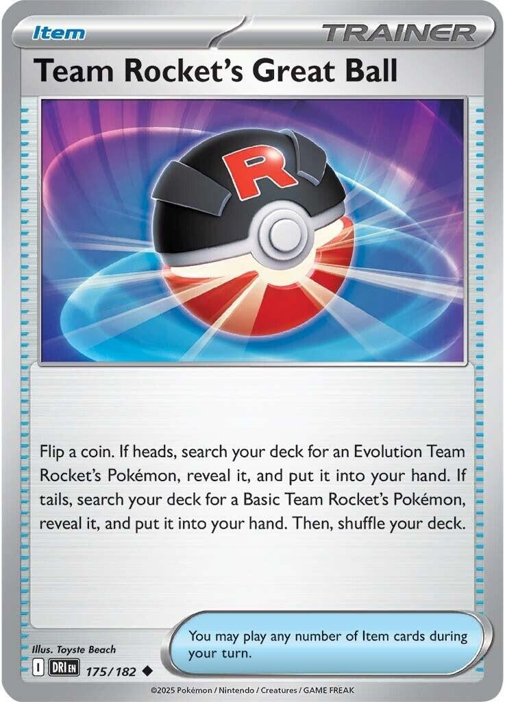 Image for Team Rocket's Great Ball (175/182) - Pokemon