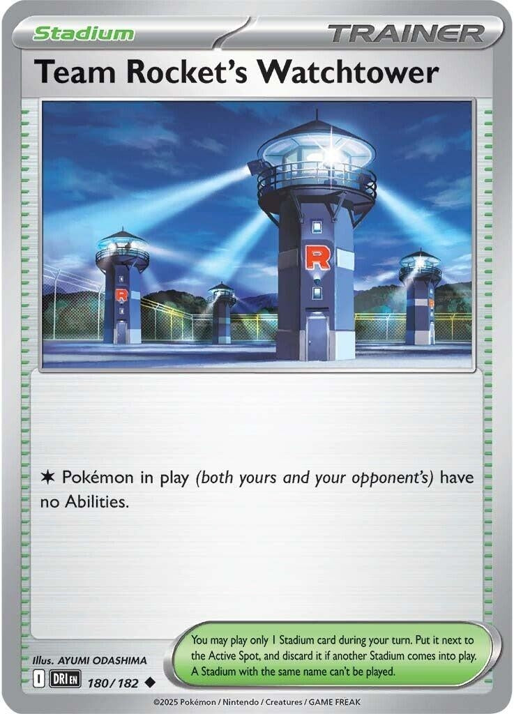 Image for Team Rocket's Watchtower (180/182) - Pokemon