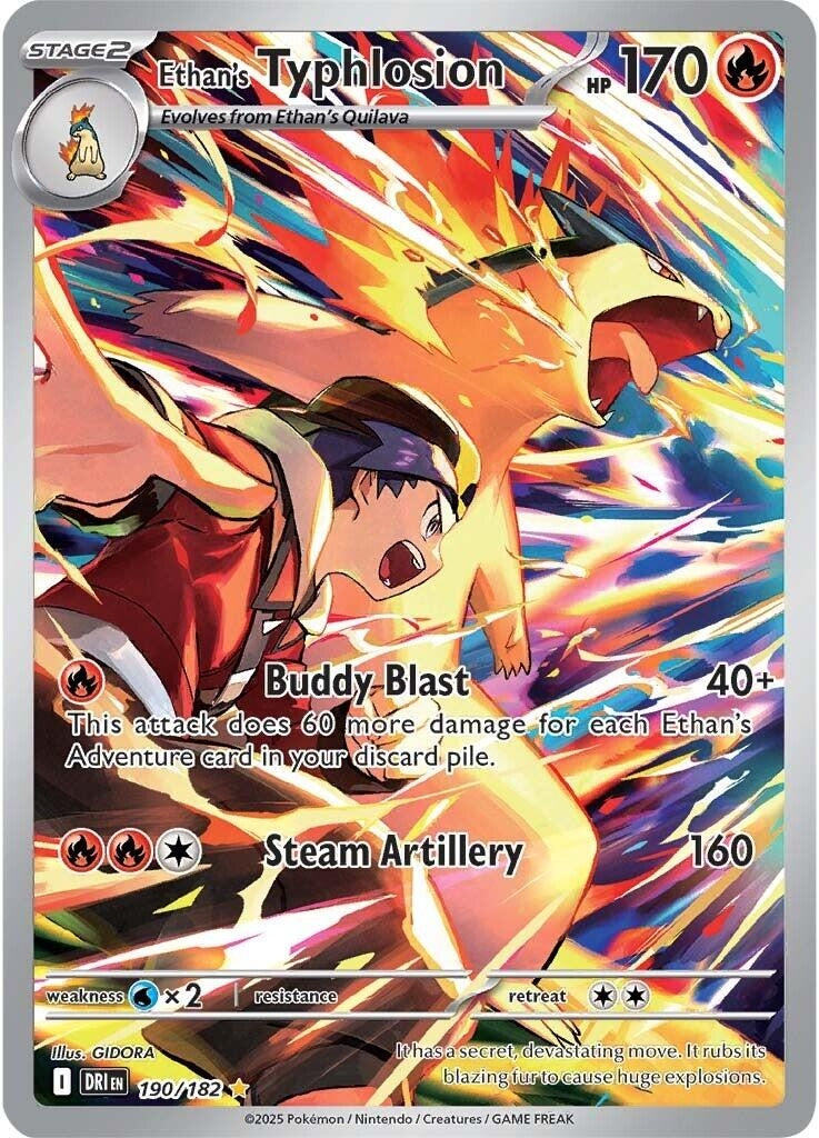 Image for Ethan's Typhlosion (190/182) - Pokemon