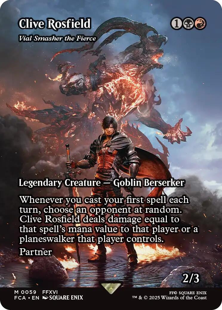 Image for Clive Rosfield - Vial Smasher the Fierce (Showcase) (59) - Magic: The Gathering