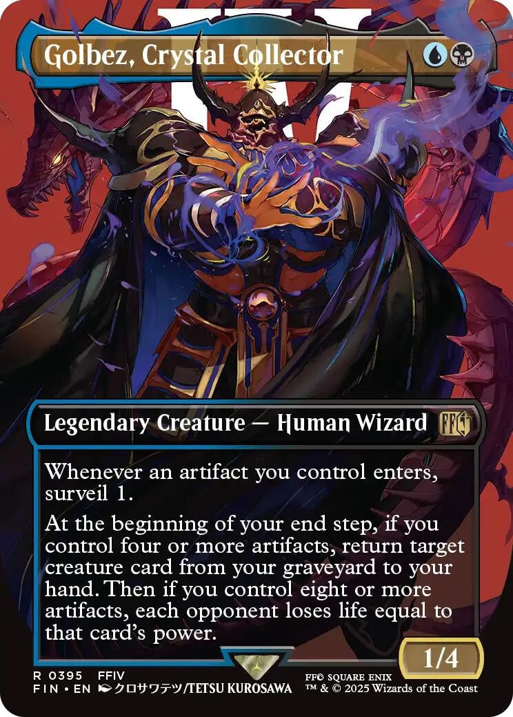 Image for Golbez, Crystal Collector (Borderless) (395) - Magic: The Gathering