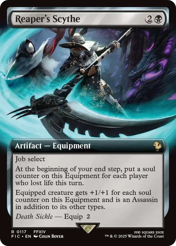 Image for Reaper's Scythe (Extended Art) (117) - Magic: The Gathering