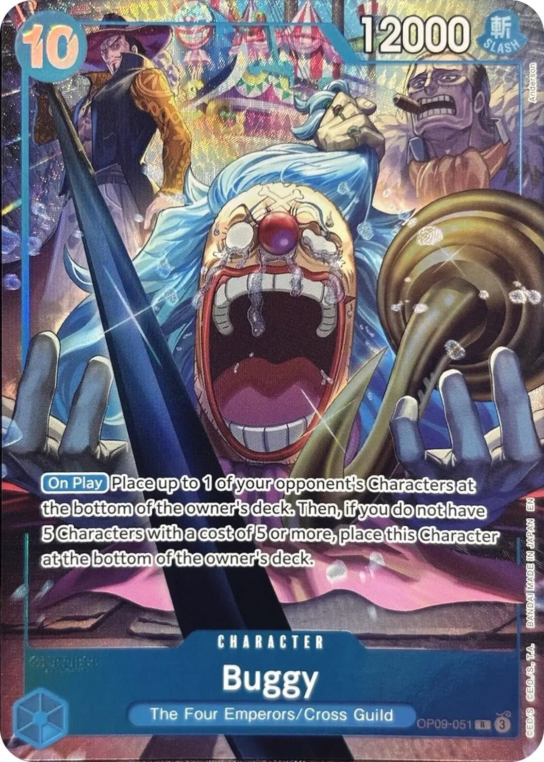 Image for Buggy (051) (English Version 2nd Anniversary Set) (OP09-051) - One Piece Card Game