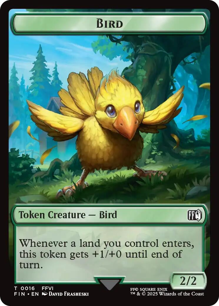 Image for Bird (0016) // Wizard (0014) Double-Sided Token (16 // 14) - Magic: The Gathering