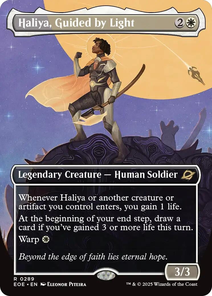 Image for Haliya, Guided by Light (Borderless) (289) - Magic: The Gathering