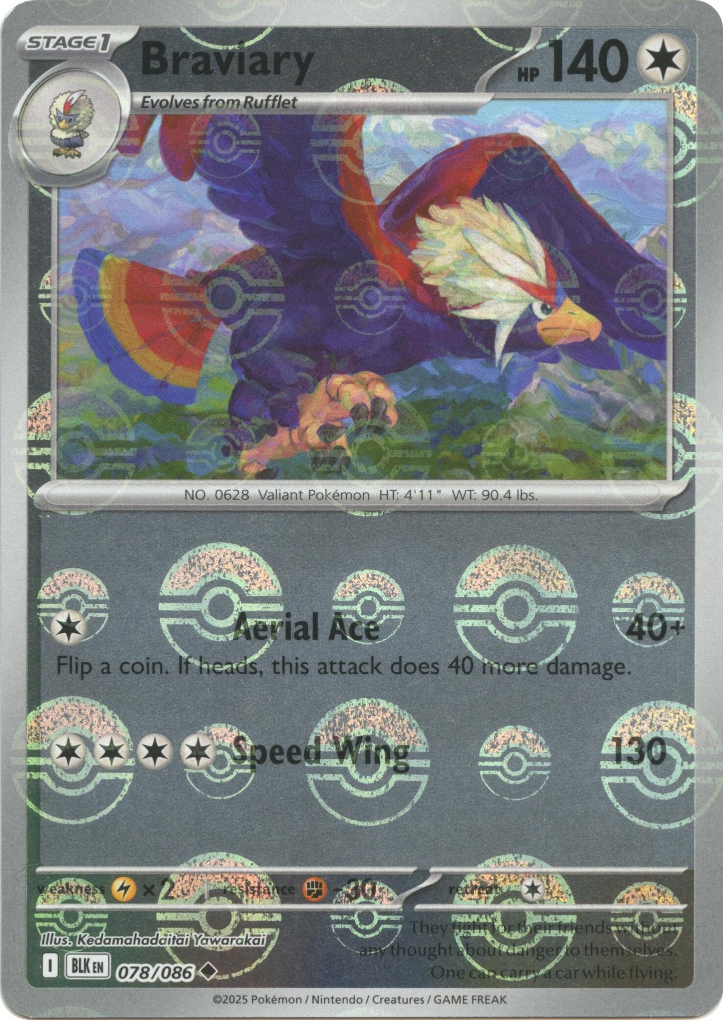 Image for Braviary (Poke Ball Pattern) (078/086) - Pokemon