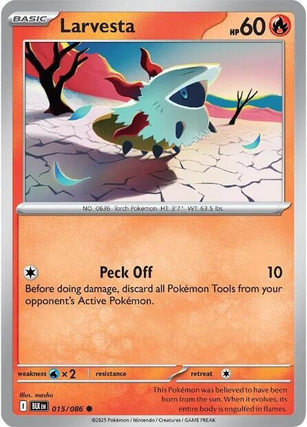 Image for Larvesta (015/086) - Pokemon