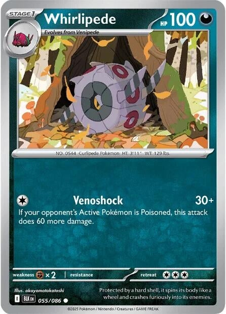 Image for Whirlipede (055/086) - Pokemon