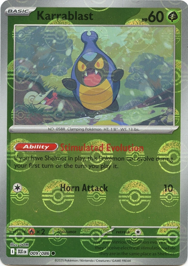 Image for Karrablast (Poke Ball Pattern) (009/086) - Pokemon