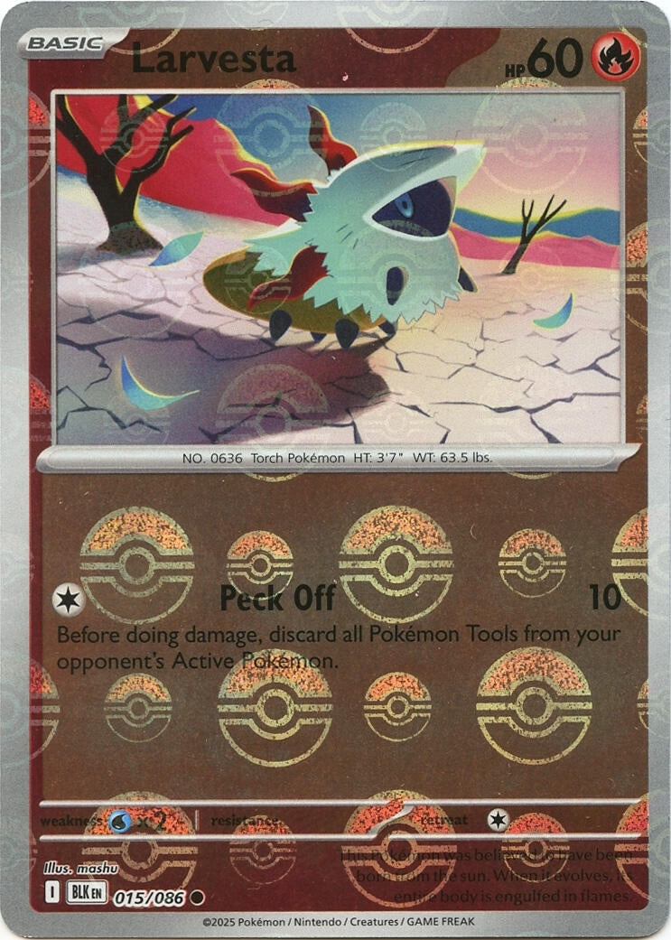 Image for Larvesta (Poke Ball Pattern) (015/086) - Pokemon