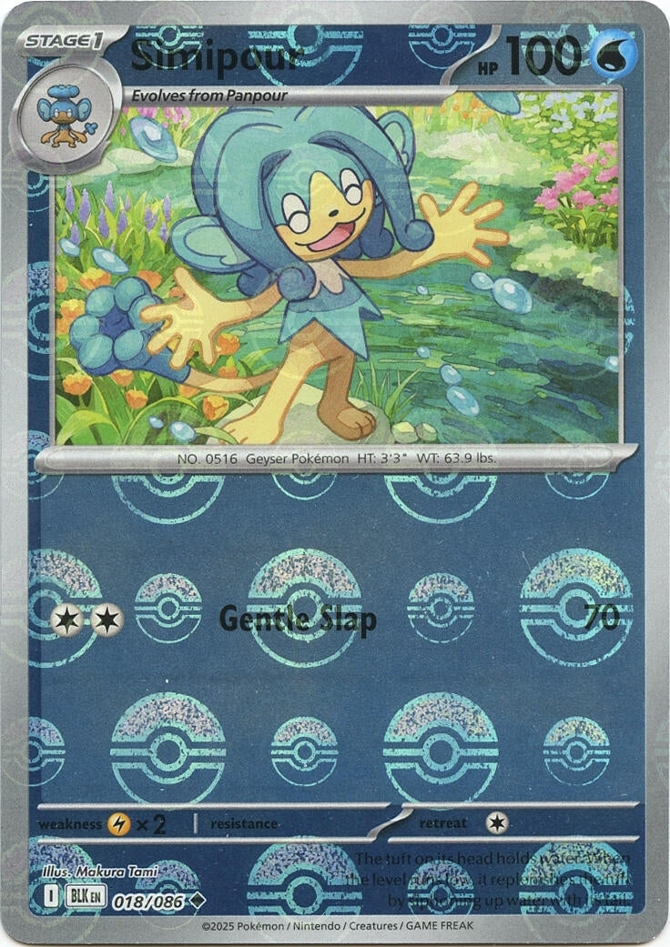 Image for Simipour (Poke Ball Pattern) (018/086) - Pokemon