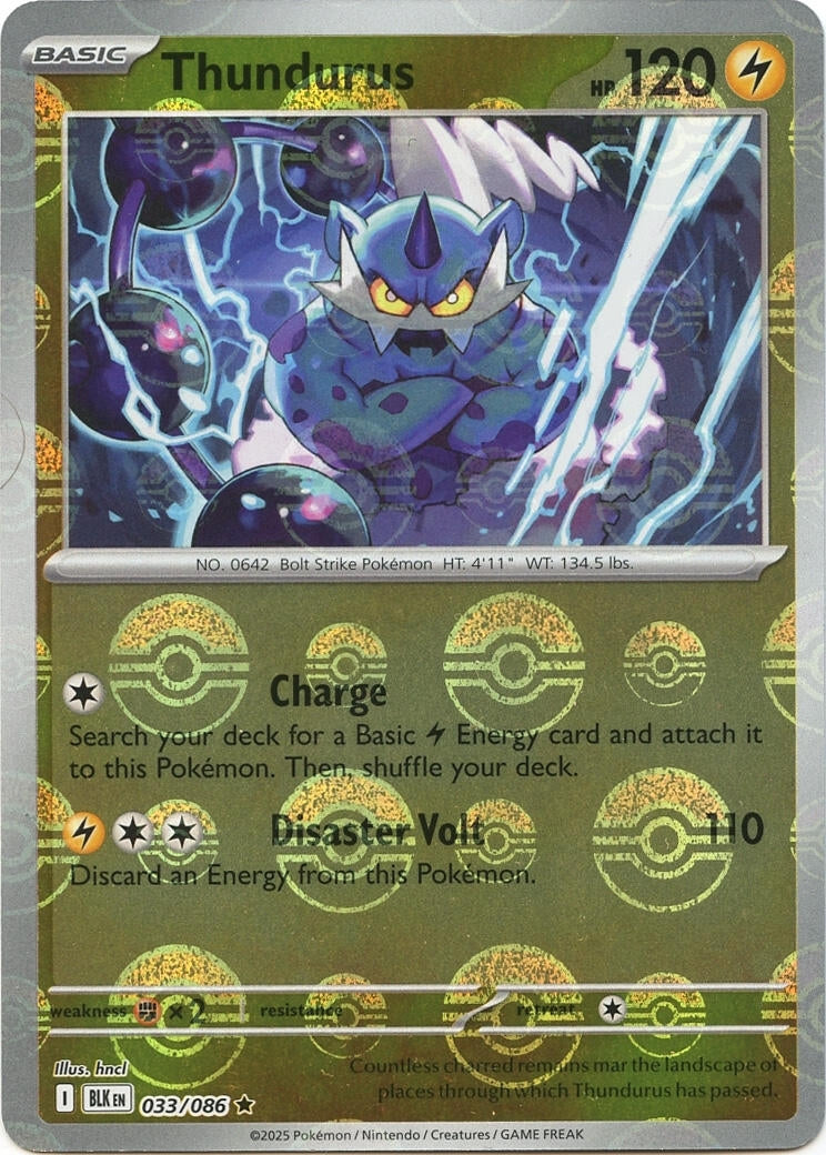Image for Thundurus (Poke Ball Pattern) (033/086) - Pokemon