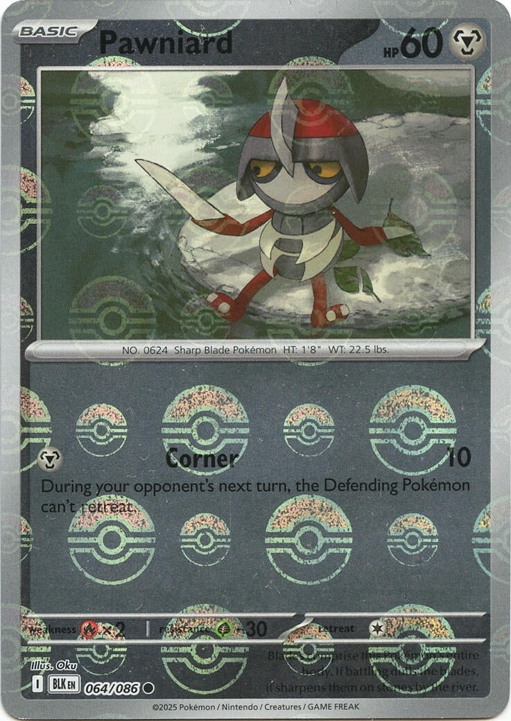Image for Pawniard (Poke Ball Pattern) (064/086) - Pokemon