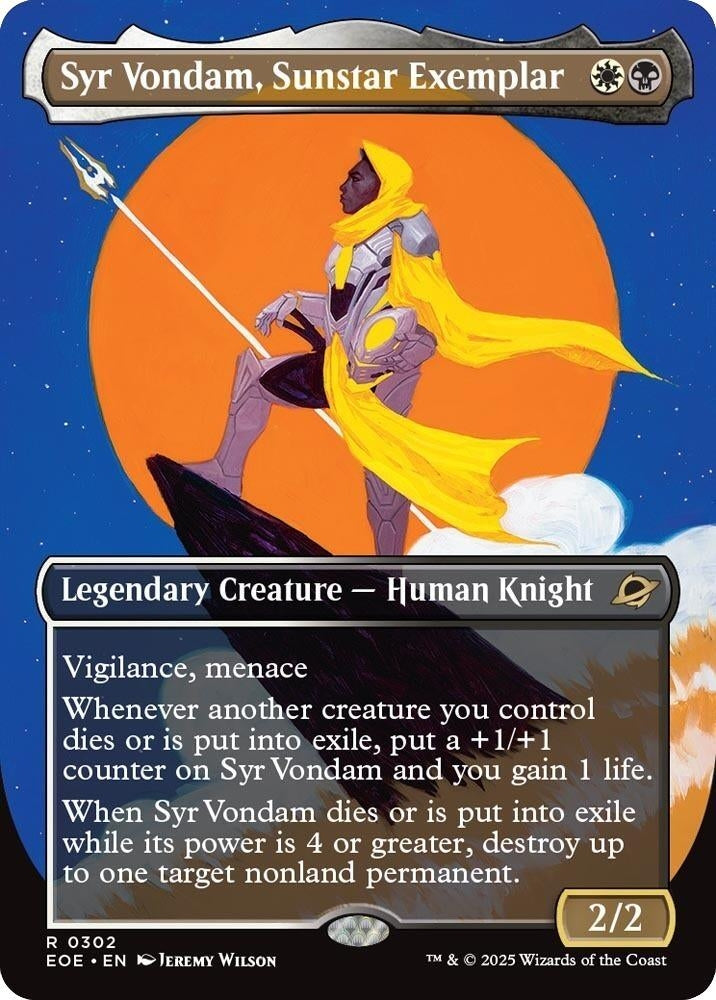 Image for Syr Vondam, Sunstar Exemplar (Borderless) (302) - Magic: The Gathering