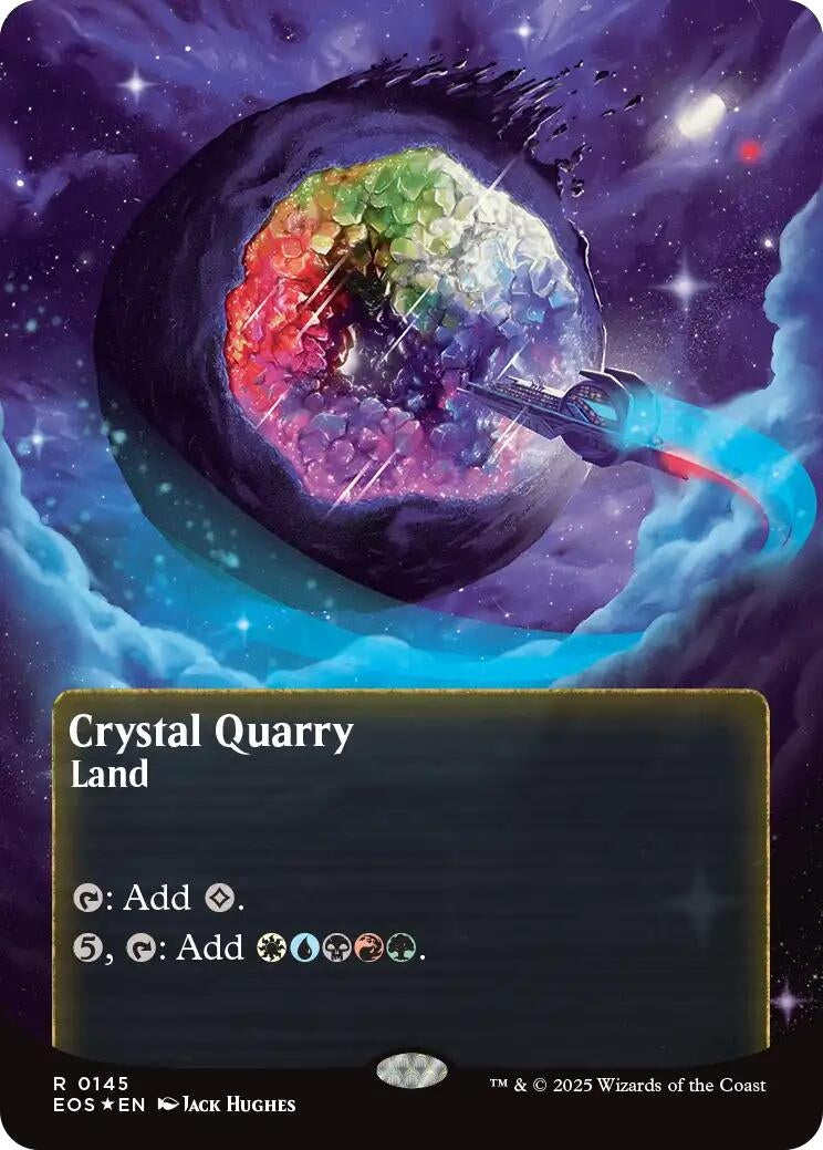 Image for Crystal Quarry (0145) (Borderless) (Galaxy Foil) (145) - Magic: The Gathering